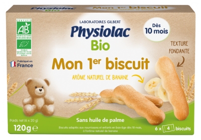 Physiolac Bio Mon 1er Biscuit Dès 10 Mois 24 Biscuits