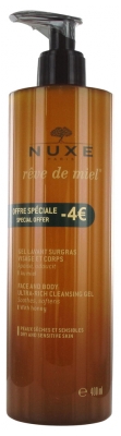 Nuxe Rêve de Miel Face and Body Ultra-Rich Cleansing Gel Special Offer 400ml