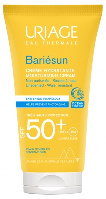 Uriage Bariésun Crème Hydratante Très Haute Protection SPF50+ Sans Parfum 50 ml