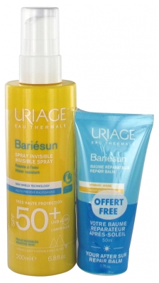 Uriage Bariésun Invisible Spray Very High Protection SPF50+ 200ml + Repair Balm 50ml Free