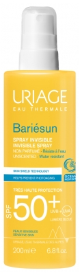 Uriage Invisible Spray Very High Protection SPF50+ Fragrance Free 200 ml