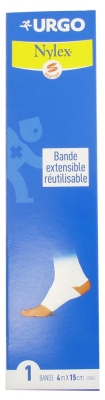 Urgo Nylex Bande Extensible Réutilisable 4 m x 15 cm