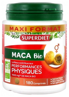 Superdiet Organic Maca 180 Tablets