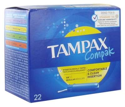 Tampax Compak Regular 22 Tampons