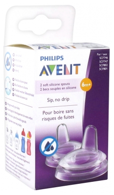 Avent 2 Silicone Soft Spouts 6 Months and +
