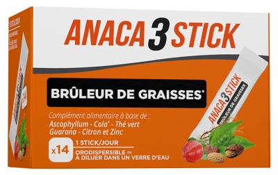 Anaca3 Brûleur de Graisses 14 Sticks