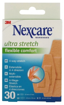 3M Nexcare Ultra Stretch Flexible Comfort 30 Strips