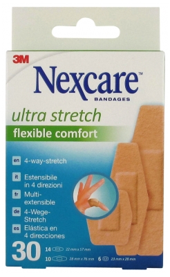 Nexcare Apósitos Ultra Stretch Flexible Comfort 30