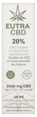 Eutra CBD 20% Gocce con Olio di Canapa Naturale 10 ml