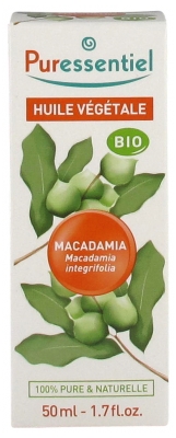 Puressentiel Huile Végétale Macadamia (Macadamia integrifolia) Bio 50 ml