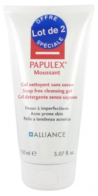 Alliance Papulex Gel Moussant Lot de 2 x 150 ml