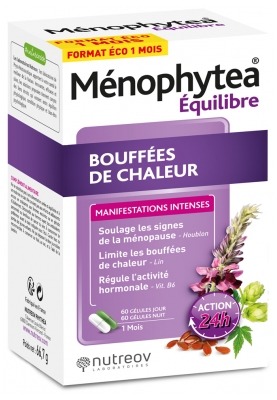 Nutreov Ménophytea Echilibru Bufeuri de Căldură 120 Capsule
