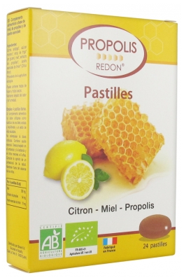 Redon Lemon Honey Propolis Lozenges Organic 24 Lozenges