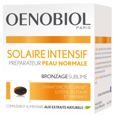 Oenobiol Solaire Intensif Préparateur Peau Normale 30 Capsules