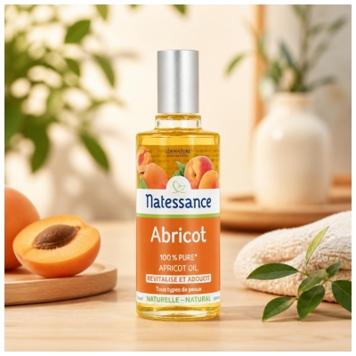 Natessance Aprikoosiöljy Uudistaa ja Pehmentää 50 ml