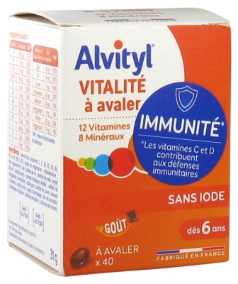 Alvityl Vitalite 40 Comprimes A Avaler