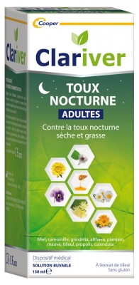 Clariver Toux Nocturne Adultes Solution Buvable 150 ml