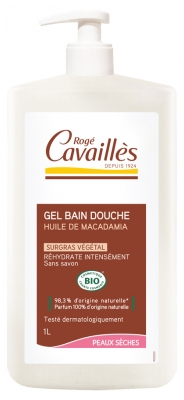Rogé Cavaillès Bath & Shower Gel Macadamia Oil Organic 1 Litre