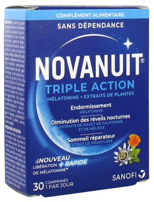Sanofi Novanuit Triple Acción 30 Comprimidos