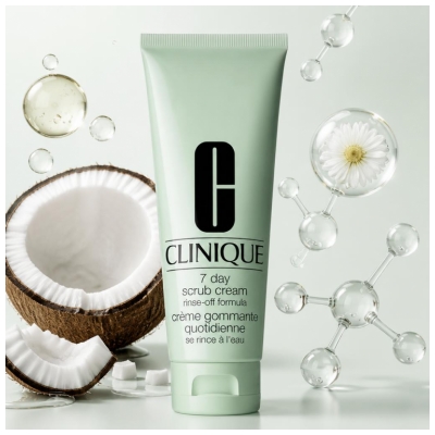 Clinique 7 Day Scrub Cream Crème Gommante Quotidienne Tous Types de Peau 100 ml