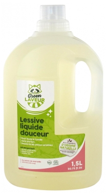 Green Laveur Nestemäinen Pyykinpesuaine Lempeys 1,5 L