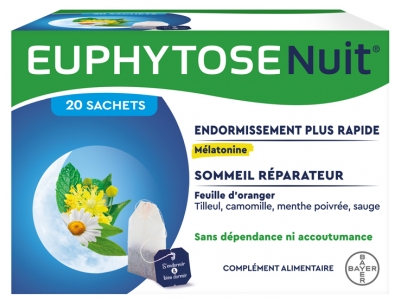 Bayer Santé Euphytose Nuit 20 Sachets