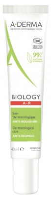 A-DERMA Biology A-R Soin Dermatologique Anti-Rougeurs Bio 40 ml