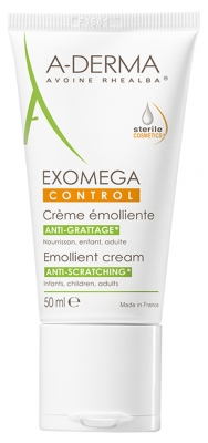 A-DERMA Exomega Control Crème Émolliente Anti-Grattage Stérile 50 ml