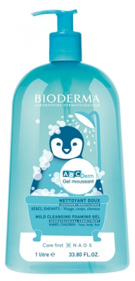 Bioderma ABCDerm Mild Cleansing Foaming Gel 1L