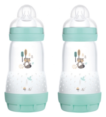 MAM Easy Start 2 Anti-Colic Baby Bottles Colors of Nature 260ml 2 Months and Over Flow 2