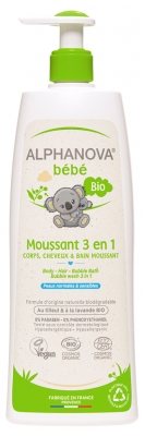 Alphanova Bébé Moussant 3en1 Bio 500 ml