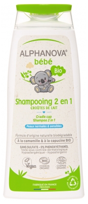 Alphanova Bébé Shampoing 2en1 Bio 200 ml