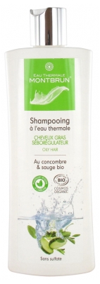 Montbrun Shampoing à l'Eau Thermale Cheveux Gras Séborégulateur Bio 250 ml