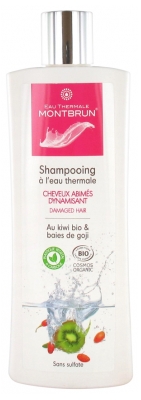 Montbrun Shampoing à l'Eau Thermale Cheveux Abimés Dynamisant Bio 250 ml
