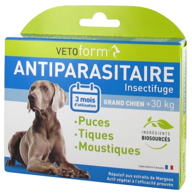 Vetoform Insect Repellent Large Dog 6 Pipetek