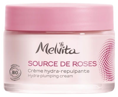 Melvita Source de Roses Crème Hydra-Repulpante Bio 50 ml