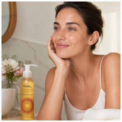 Melvita Source de Roses Bio Mléčný Odličovací Olej 145 ml
