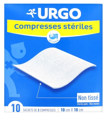Urgo Sterile Pads 10 x 10cm 10 Sachets of 2 Pads