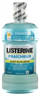 Listerine Freshness Mouthwash Lighter Taste 500ml