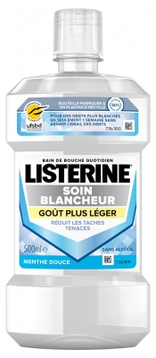 Listerine Mouthwash Whiteness Care Lighter Taste 500ml