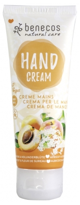 Benecos Crème Mains Abricot et Fleur de Sureau 75 ml