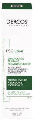 Vichy Dercos PSOlution Shampoing Traitant Kératoréducteur Cuirs Chevelus à Tendance Psoriasique 200 ml