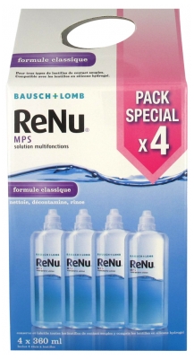 Bausch + Lomb ReNu MPS Multi-Purpose Solution 4 x 360ml