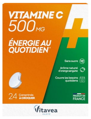 Vitavea Vitamin C 500mg 24 Tablets To Crunch