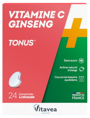 Vitavea Vitamin C Ginseng 24 Tablets to Crunch