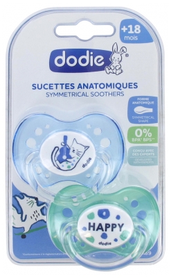 Dodie 2 Silicone Anatomic Soothers 18 Months and + N°A89