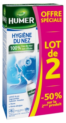 Humer Nasal Hygiene Adult 2 x 150ml Special Offer