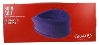 Gibaud C1 Soft Cervical Collar Navy Blue - Size: Size 1