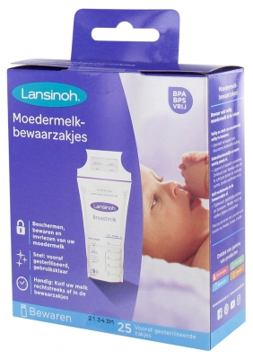 Lansinoh 25 Sacos de Armazenamento de Leite Materno