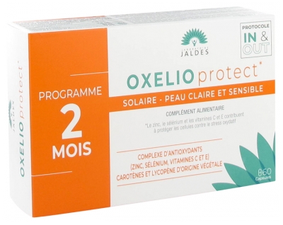 Jaldes Oxelio Protect Solaire Peau Claire et Sensible 60 Capsule